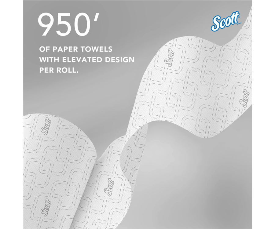 Scott Essential White High-Capacity Hard Roll Paper Towels (8 in. x 950 ft., 6 RL/CS)
